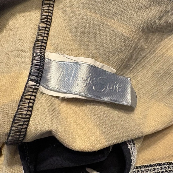 MAGICSUIT Halter Tummy Control Swimsuit - Black and Cream Zebra Print Size 10 - Picture 7 of 8